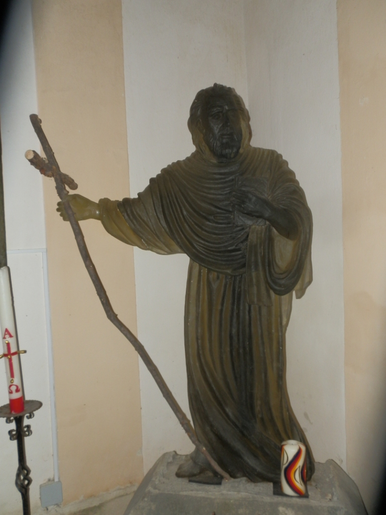 sv. Vintíř v kostele je ze skla